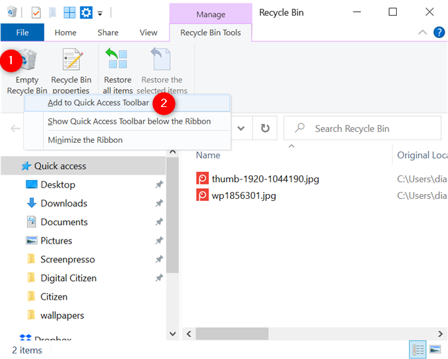 The Quick Access Toolbar in Windows 10: All you need to know