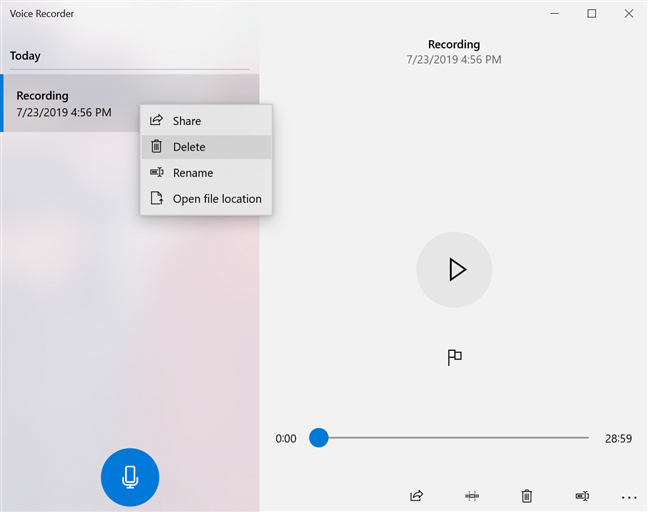 How to use the Voice Recorder in Windows 10 to record audio