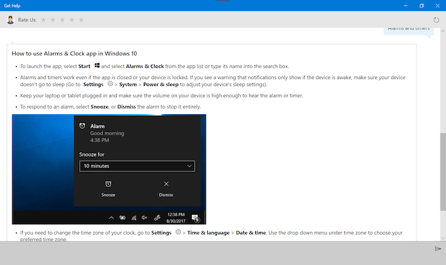 How to use the Get Help app in Windows 10 to contact Microsofts support service