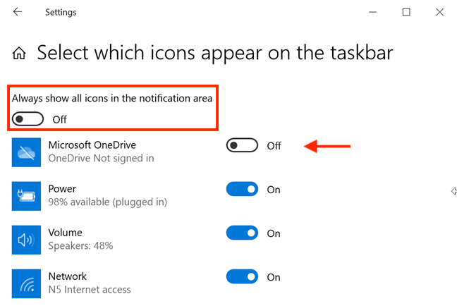 The Windows 10 system tray - How to show or hide icons!