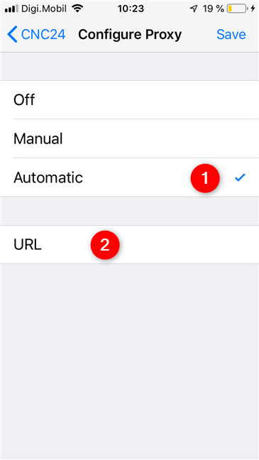 How to set the use of a proxy server for Wi-Fi, on an iPhone or an iPad
