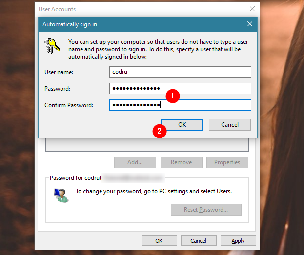 How to automatically login without a password into Windows (using netplwiz)