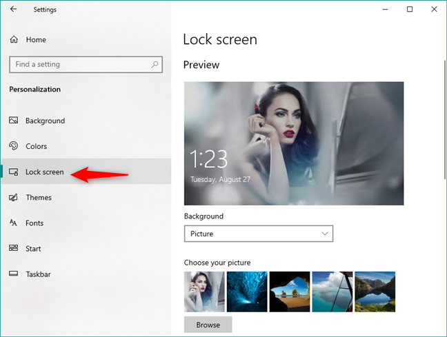 6 ways to change the Lock Screen in Windows 10 (wallpapers, icons, ads, etc.)