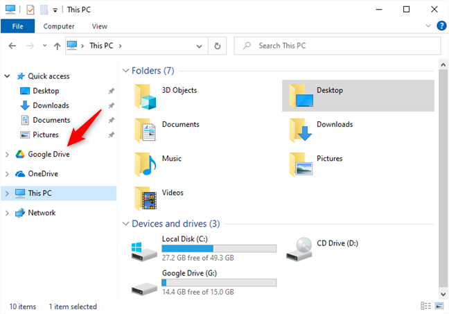 How to add Google Drive to File Explorer