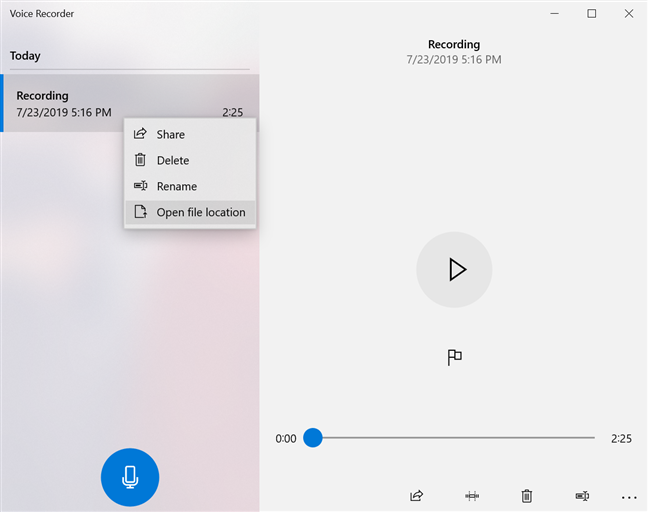 How to use the Voice Recorder in Windows 10 to record audio