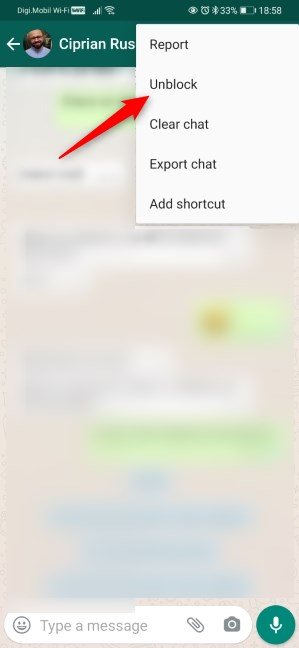 How to block or unblock someone on WhatsApp