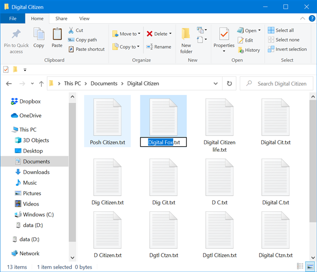 How to rename all files in a folder in Windows 10