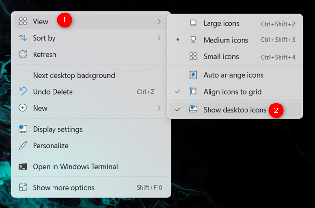 How to add or remove desktop icons (shortcuts) in Windows