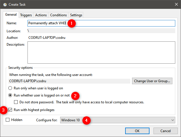 How to open, unmount, or permanently attach a VHD file in Windows 10