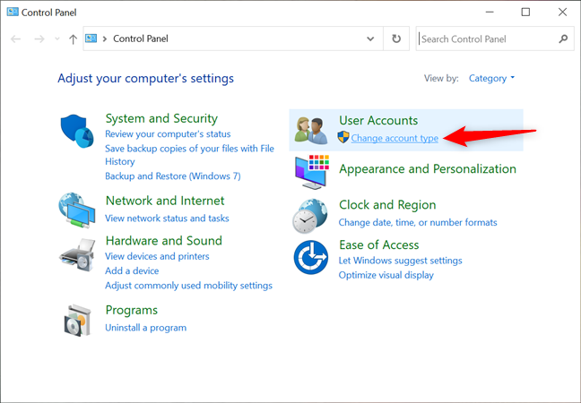 6 ways to change an account to Administrator and back in Windows 10