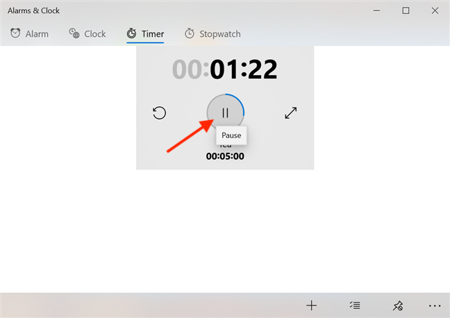 How to use the Windows 10 Timer