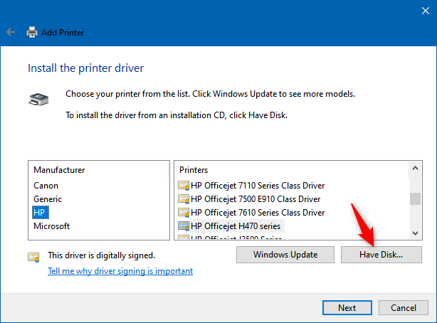 How to add a local printer on your Windows 10 computer, using a USB cable