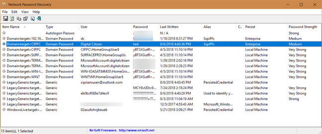 How to read the passwords stored by Windows, and which are easy to crack