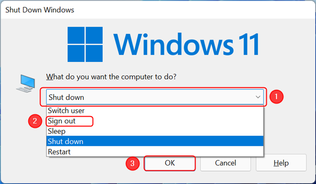 6 ways to sign out of Windows 11