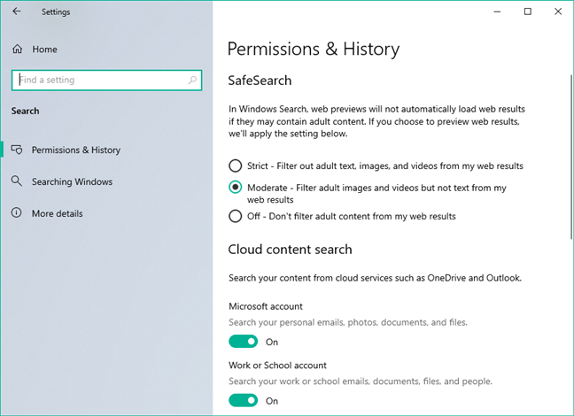 5 ways to configure how the Windows 10 Search works