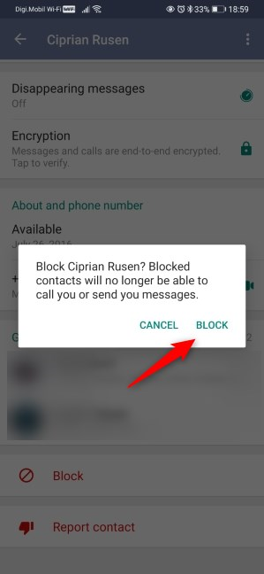 How to block or unblock someone on WhatsApp