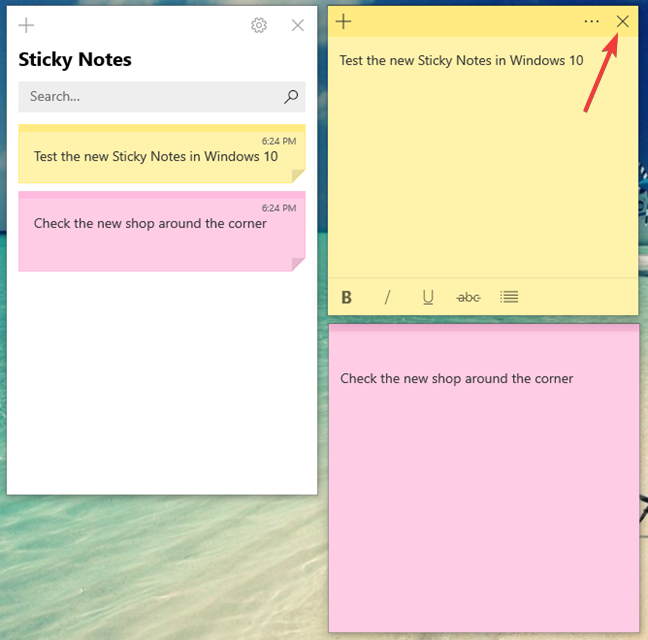 How to use Sticky Notes in Windows 10