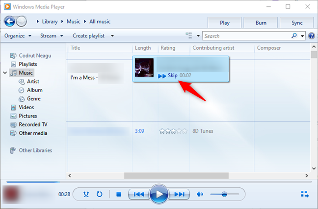 How to play music in Windows Media Player