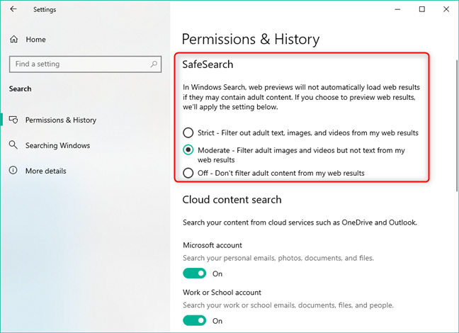 5 ways to configure how the Windows 10 Search works