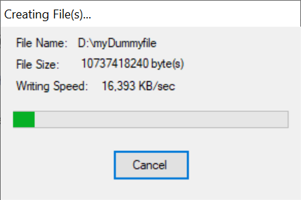 4 ways to create random dummy files with a specific size in Windows