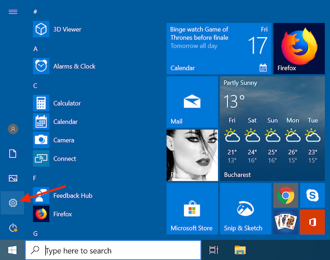 How to show more tiles on the Start Menu, in Windows 10