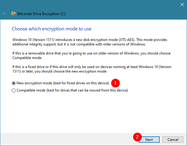 How to encrypt a system partition with BitLocker in Windows 10