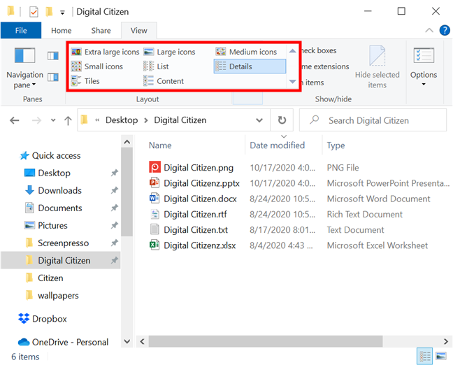 How to use the File Explorer views in Windows 10 like a pro