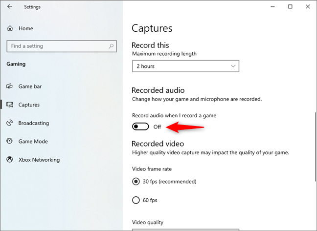 How can I record my gameplay on a Windows 10 PC?