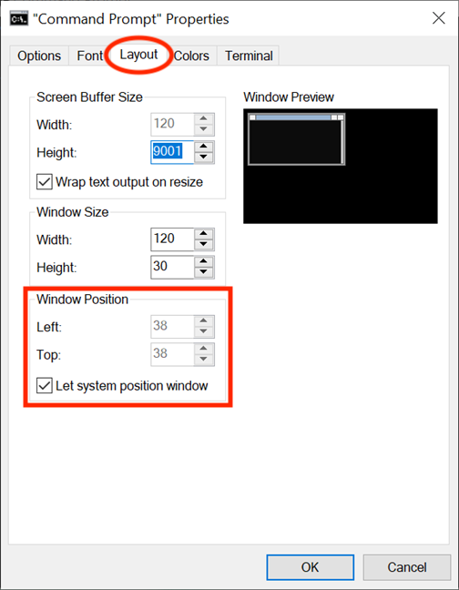 How to customize the Command Prompt (cmd) in Windows 10