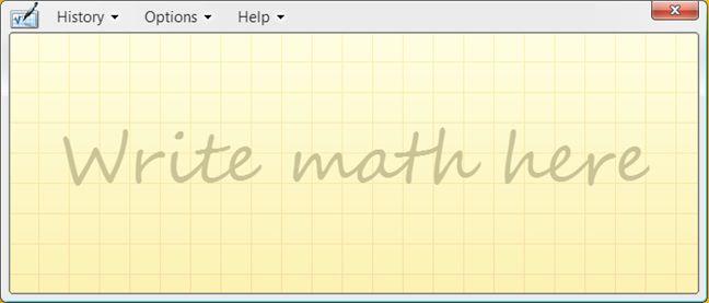 How to do math with the Math Input Panel in Windows