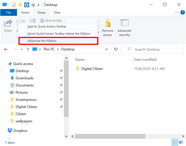 The Quick Access Toolbar in Windows 10: All you need to know