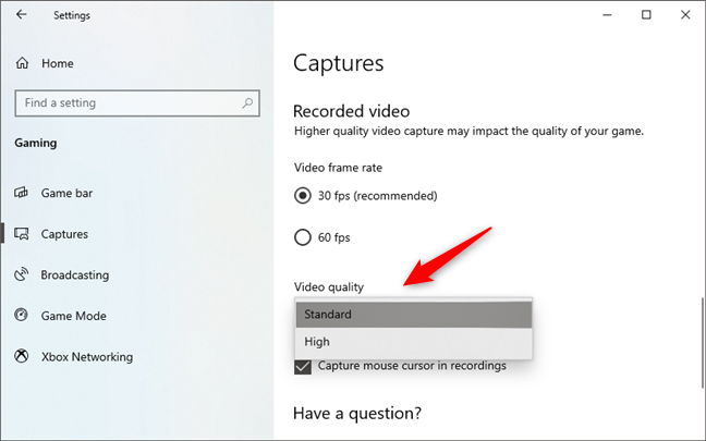 How can I record my gameplay on a Windows 10 PC?