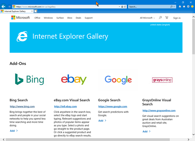 Internet explorer 2. Установить adds.