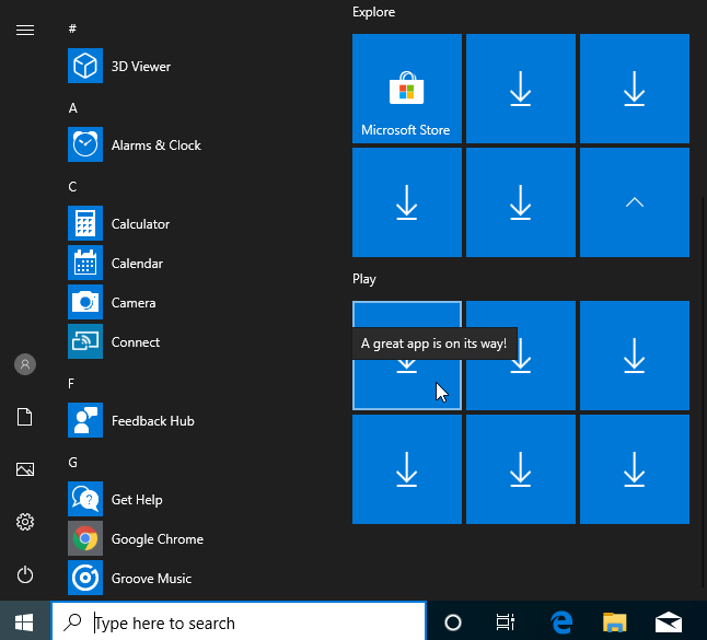 Fix problem: Windows 10 apps are not shown in the Start Menu