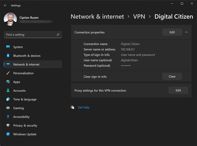 How to add and use a VPN in Windows 11