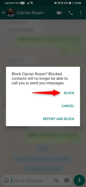 How to block or unblock someone on WhatsApp