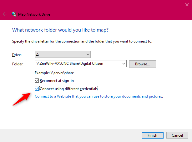 How to map FTP drives, network drives, and web shares, in Windows 10