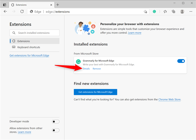 How to get, configure, and remove Microsoft Edge extensions