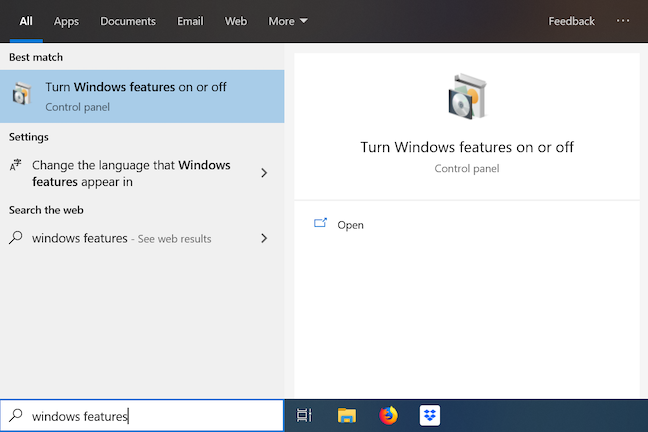 How to add or remove Windows 10 features or components