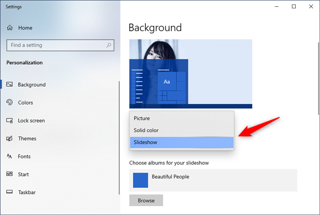 4 ways to change the desktop wallpaper in Windows 10