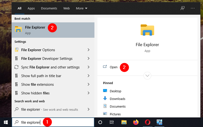 How to open File Explorer and Windows Explorer: 12 ways