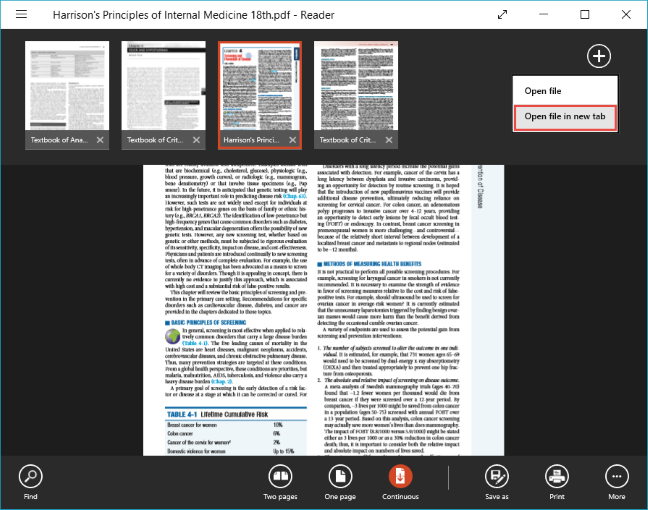 How to view and use PDF, XPS and TIFF files with the Reader app in Windows