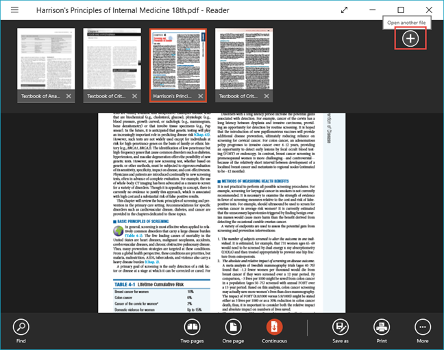 How to view and use PDF, XPS and TIFF files with the Reader app in Windows