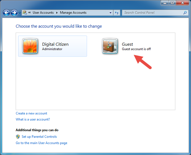 Simple questions: What is the Guest account and how do you turn it on?