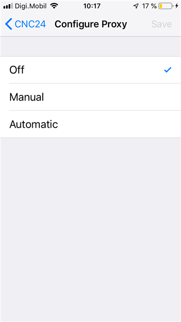 How to set the use of a proxy server for Wi-Fi, on an iPhone or an iPad