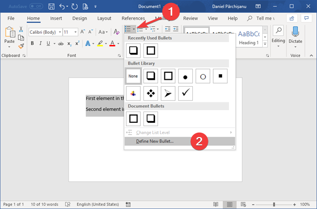 Create checklists with check boxes, and how to edit them, in Microsoft Word