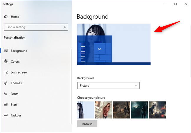 4 ways to change the desktop wallpaper in Windows 10