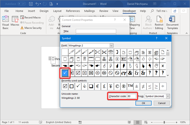 Create checklists with check boxes, and how to edit them, in Microsoft Word