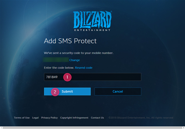 Enable and use two-factor authentication (2FA) for your Blizzard account