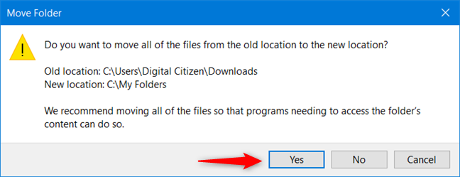 How to change user folder locations in Windows 10 (Documents, Downloads, etc.)